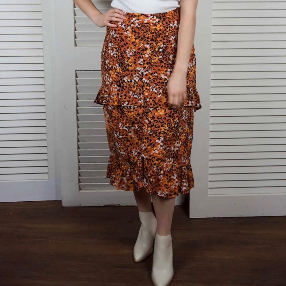 Animal print skirt